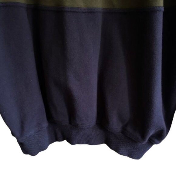 Vintage 90s cozy comfy Jockey color block cotton sweatshirt - Picture 7 of 12